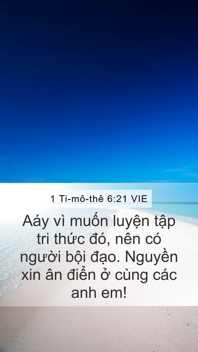1 Ti-mô-thê 6:21 VIE Bible Verse Image