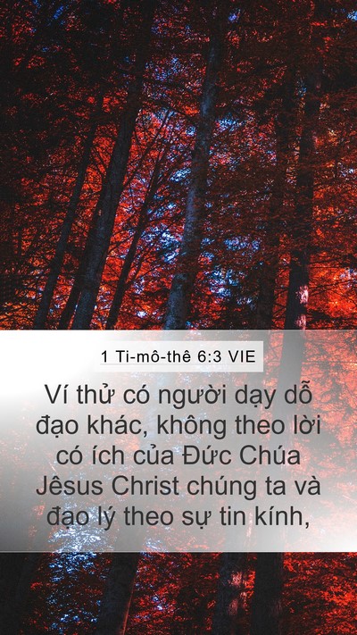 1 Ti-mô-thê 6:3 VIE Bible Verse Image