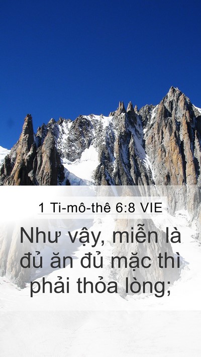 1 Ti-mô-thê 6:8 VIE Bible Verse Image