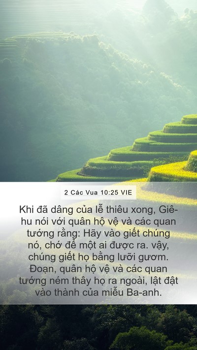 2 Các Vua 10:25 VIE Bible Verse Image