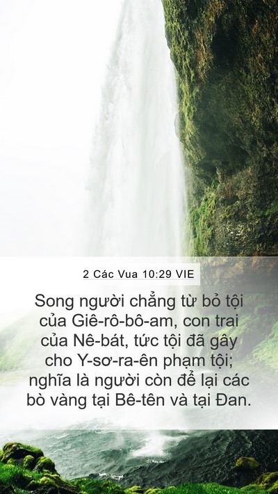 2 Các Vua 10:29 VIE Bible Verse Image