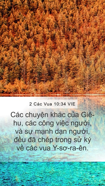 2 Các Vua 10:34 VIE Bible Verse Image