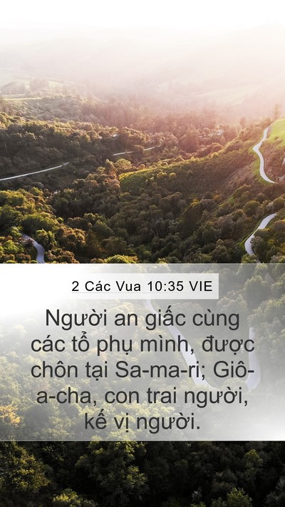 2 Các Vua 10:35 VIE Bible Verse Image