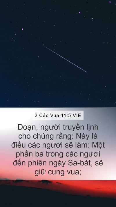 2 Các Vua 11:5 VIE Mobile Phone Wallpaper - Đoạn, người truyền lịnh cho chúng - Mobile Bible Verse Wallpaper