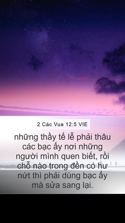 2 Các Vua 12:5 VIE Bible Verse Image