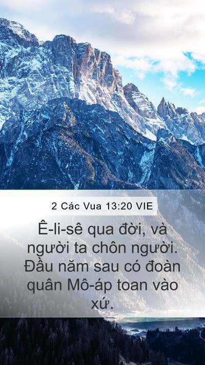 2 Các Vua 13:20 VIE Bible Verse Image