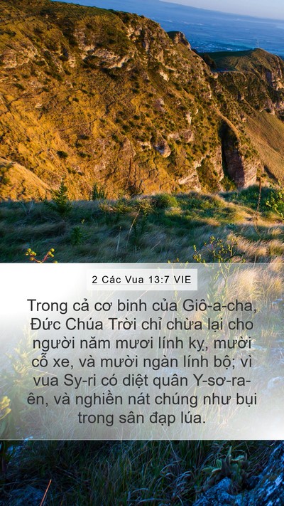 2 Các Vua 13:7 VIE Bible Verse Image