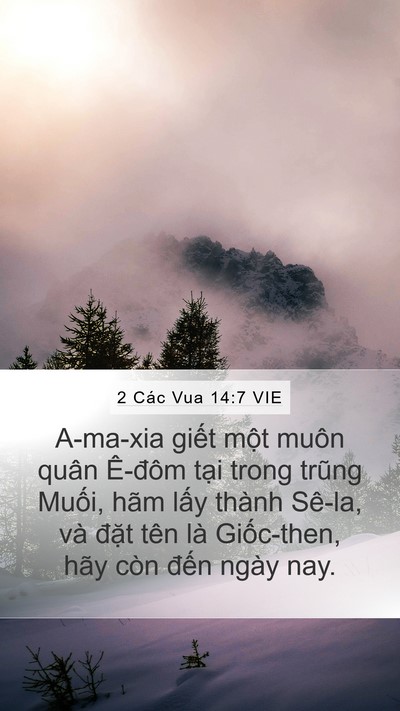 2 Các Vua 14:7 VIE Bible Verse Image