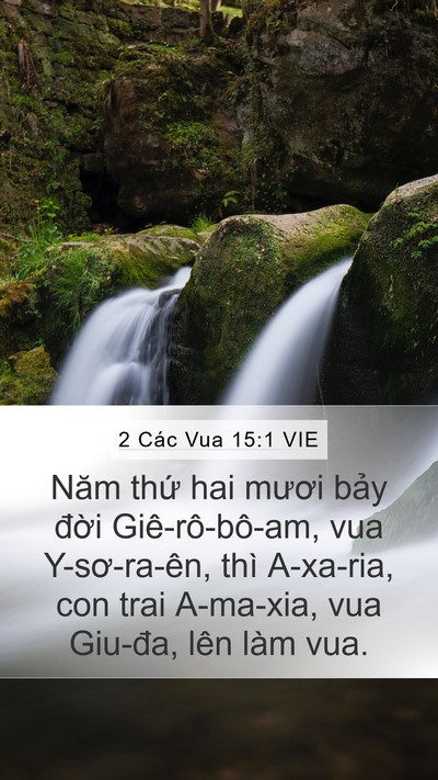 2 Các Vua 15:1 VIE Bible Verse Image