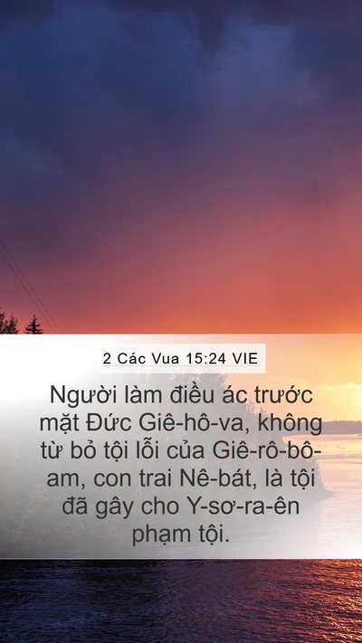 2 Các Vua 15:24 VIE Bible Verse Image