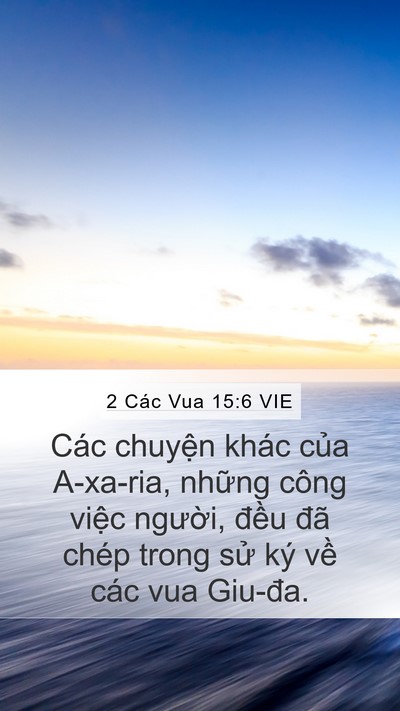 2 Các Vua 15:6 VIE Bible Verse Image