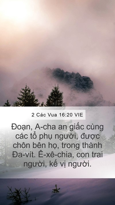 2 Các Vua 16:20 VIE Bible Verse Image