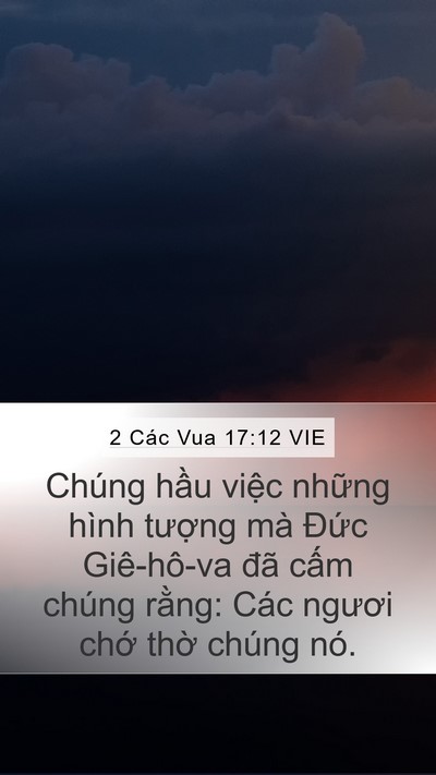 2 Các Vua 17:12 VIE Bible Verse Image