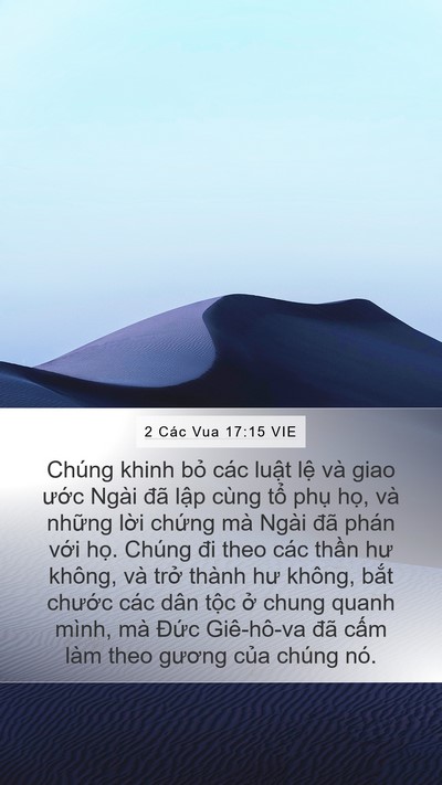 2 Các Vua 17:15 VIE Bible Verse Image
