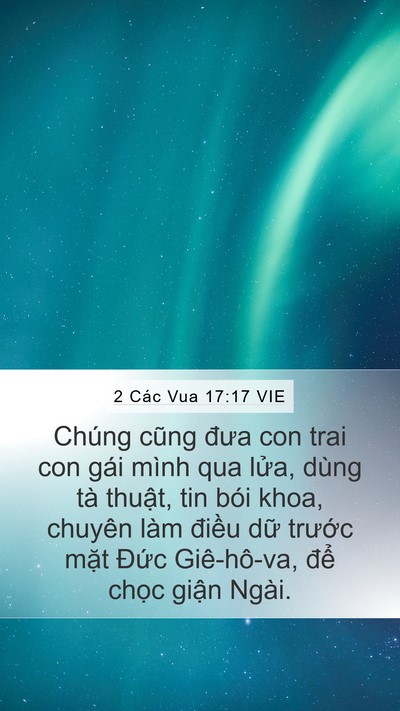 2 Các Vua 17:17 VIE Bible Verse Image