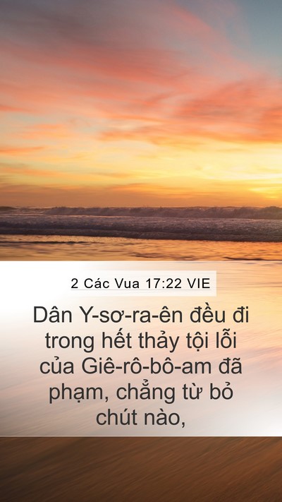 2 Các Vua 17:22 VIE Bible Verse Image