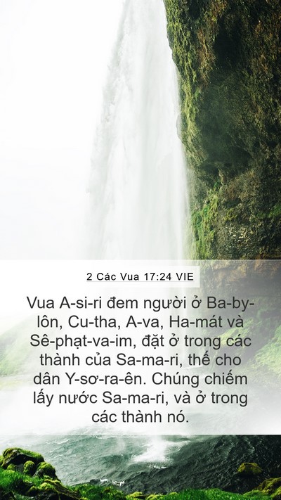 2 Các Vua 17:24 VIE Bible Verse Image
