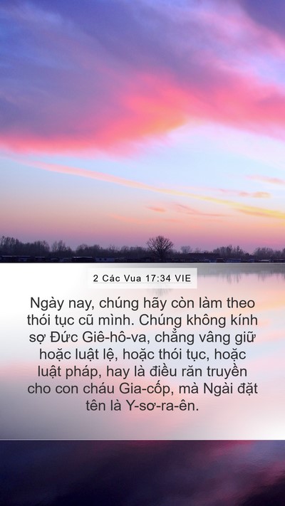 2 Các Vua 17:34 VIE Bible Verse Image