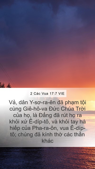 2 Các Vua 17:7 VIE Bible Verse Image