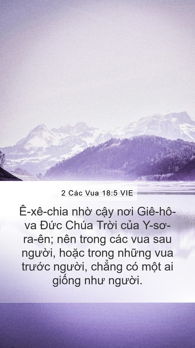 2 Các Vua 18:5 VIE Bible Verse Image