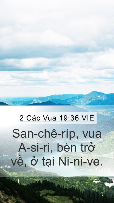 2 Các Vua 19:36 VIE Bible Verse Image