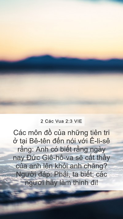 2 Các Vua 2:3 VIE Bible Verse Image