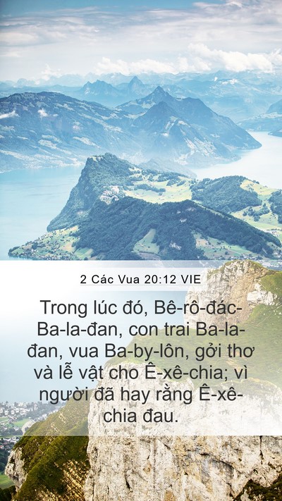 2 Các Vua 20:12 VIE Bible Verse Image