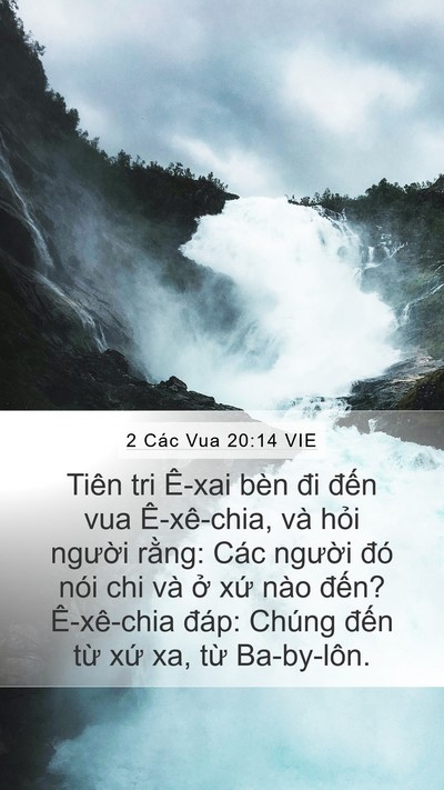 2 Các Vua 20:14 VIE Bible Verse Image