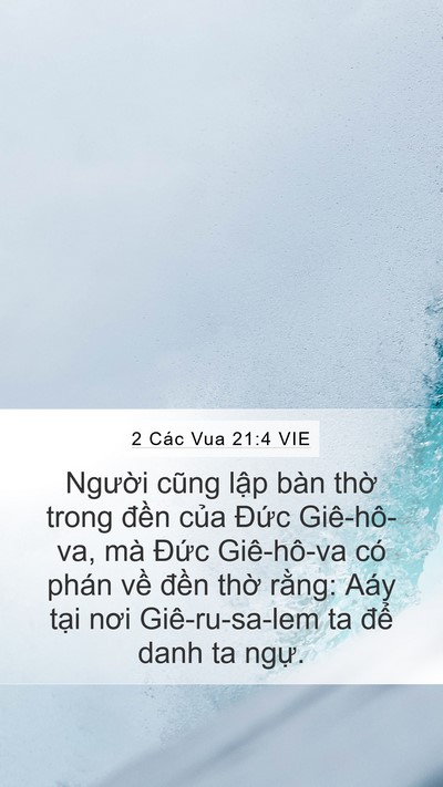 2 Các Vua 21:4 VIE Bible Verse Image