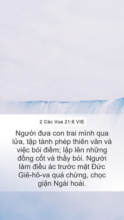 2 Các Vua 21:6 VIE Bible Verse Image