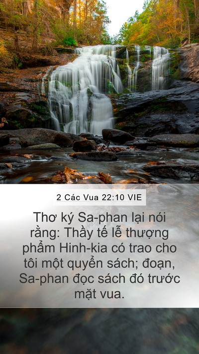 2 Các Vua 22:10 VIE Bible Verse Image