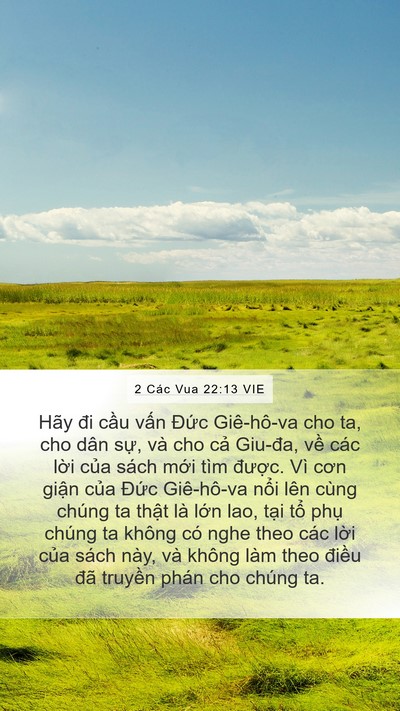 2 Các Vua 22:13 VIE Bible Verse Image