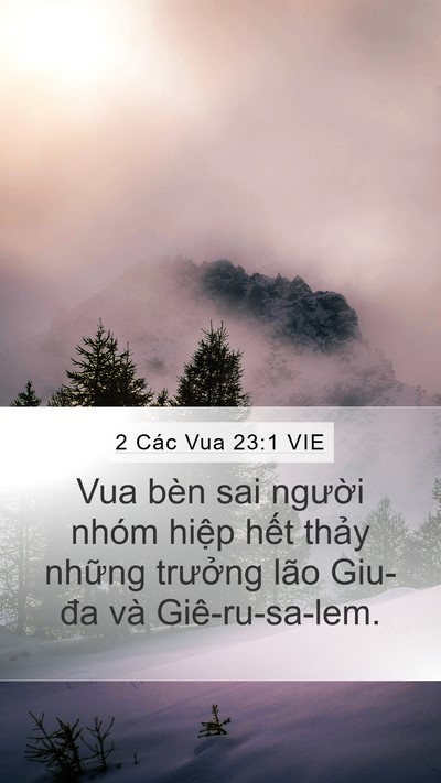 2 Các Vua 23:1 VIE Mobile Phone Wallpaper - Vua bèn sai người nhóm hiệp hết thảy - Mobile Bible Verse Wallpaper