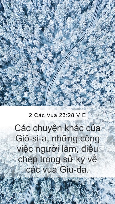 2 Các Vua 23:28 VIE Mobile Phone Wallpaper - Các chuyện khác của Giô-si-a, những - Mobile Bible Verse Wallpaper