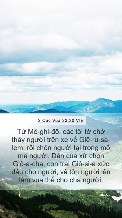 2 Các Vua 23:30 VIE Bible Verse Image