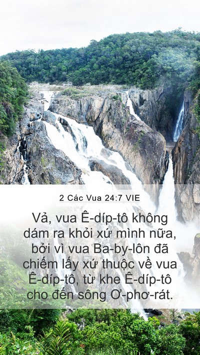 2 Các Vua 24:7 VIE Bible Verse Image