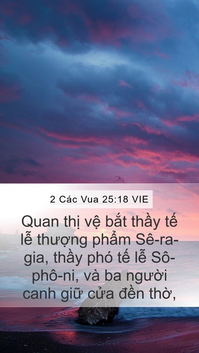 2 Các Vua 25:18 VIE Bible Verse Image