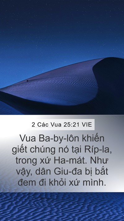 2 Các Vua 25:21 VIE Bible Verse Image