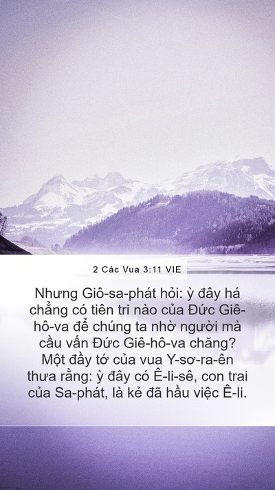 2 Các Vua 3:11 VIE Bible Verse Image