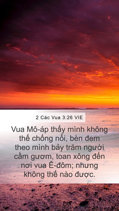2 Các Vua 3:26 VIE Bible Verse Image