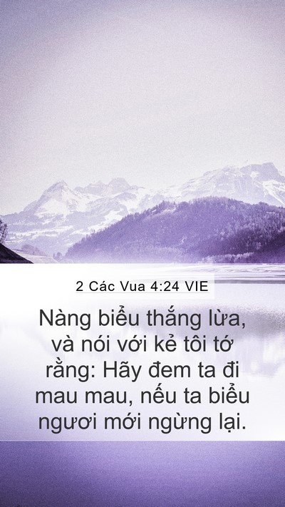 2 Các Vua 4:24 VIE Bible Verse Image