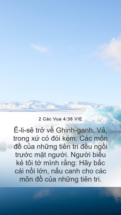 2 Các Vua 4:38 VIE Bible Verse Image