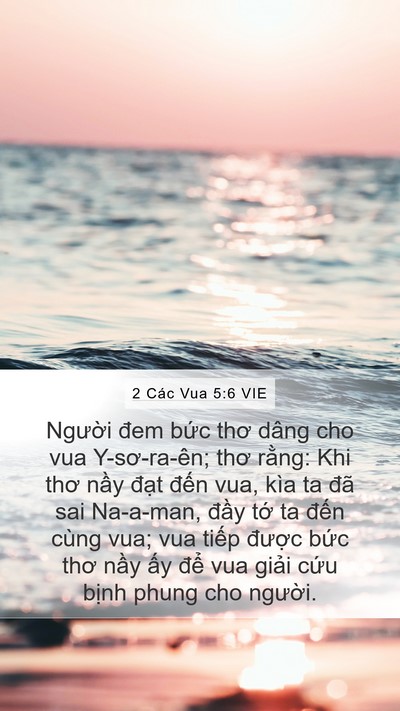 2 Các Vua 5:6 VIE Bible Verse Image