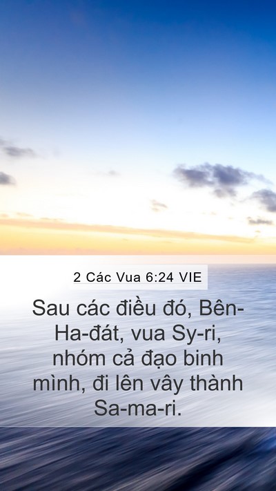 2 Các Vua 6:24 VIE Bible Verse Image