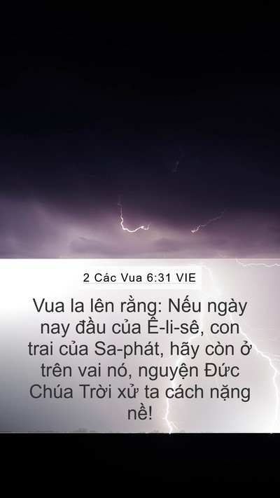 2 Các Vua 6:31 VIE Bible Verse Image