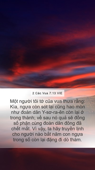 2 Các Vua 7:13 VIE Bible Verse Image