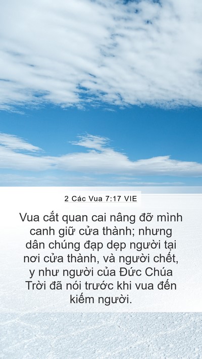 2 Các Vua 7:17 VIE Bible Verse Image