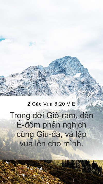 2 Các Vua 8:20 VIE Bible Verse Image