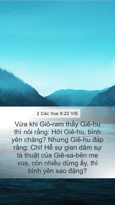 2 Các Vua 9:22 VIE Bible Verse Image
