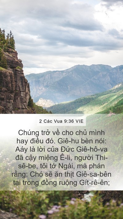 2 Các Vua 9:36 VIE Bible Verse Image